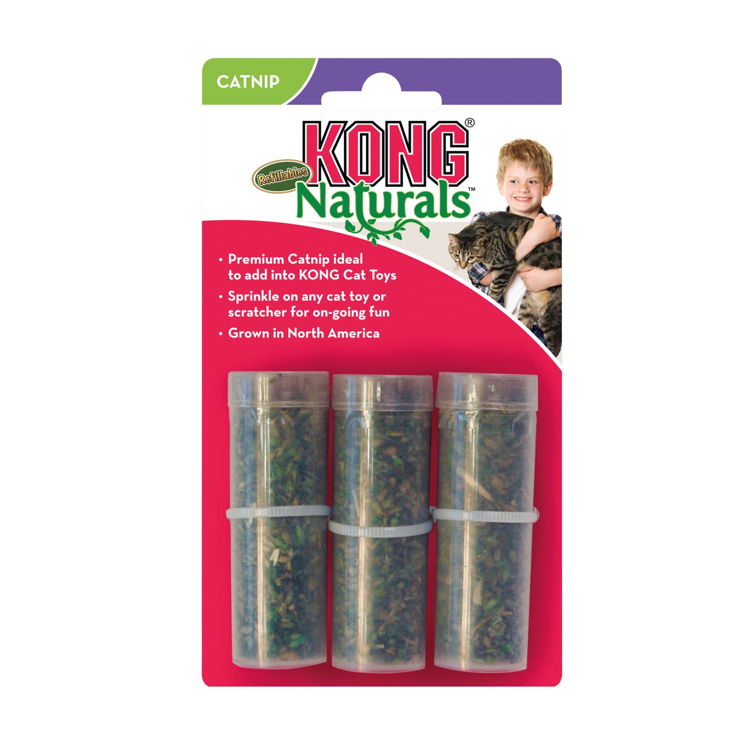 Kong Catnip 3 Tubos Recambio