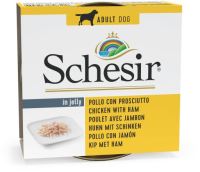 Comida húmeda Schesir Perro Pollo con Jamón