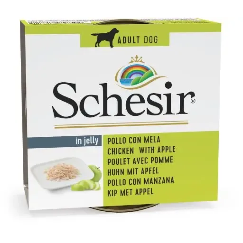 Comida húmeda Schesir Perro Pollo con Manzana