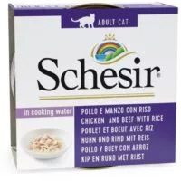 Comida húmeda Schesir Pollo con Ternera y Arroz