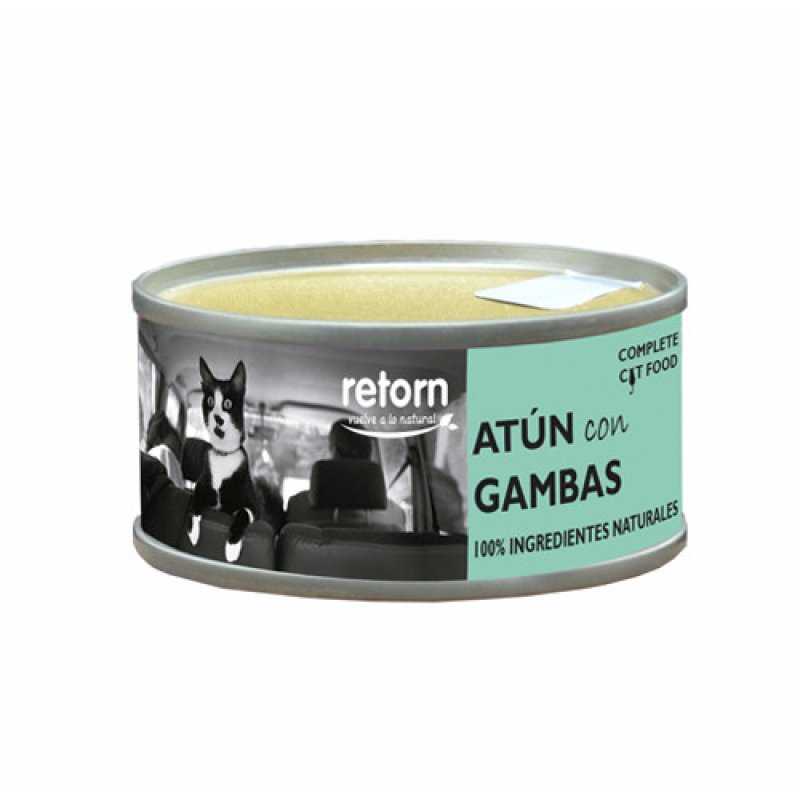 Comida hĂșmeda Retorn AtĂșn con Gambas