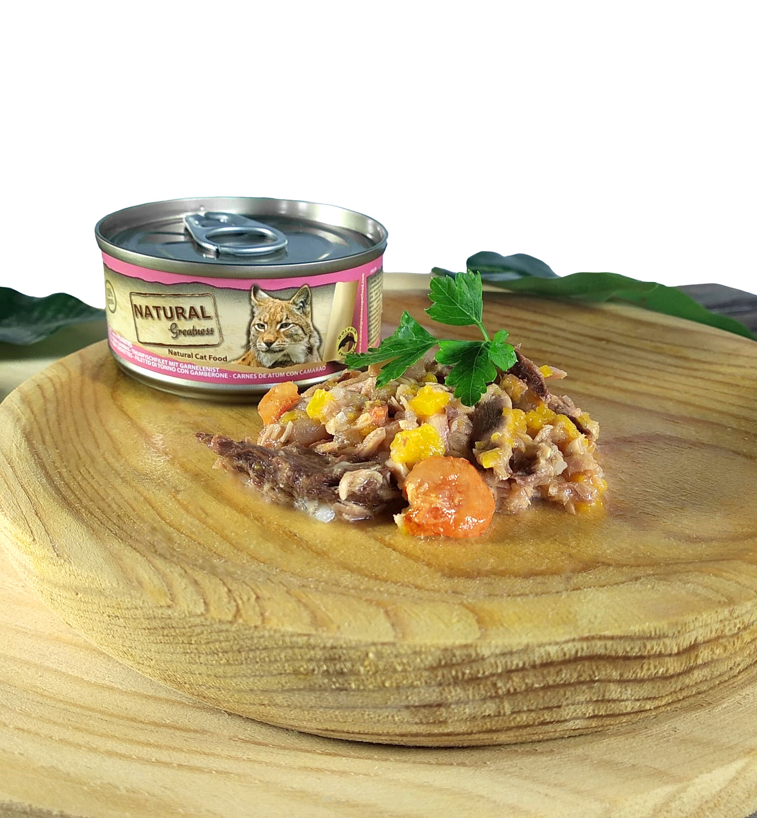 Comida húmeda Natural Greatness Gato Atún con Gambas - Imagen 2