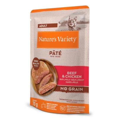 Comida húmeda Nature's Variety Ternera y Pollo