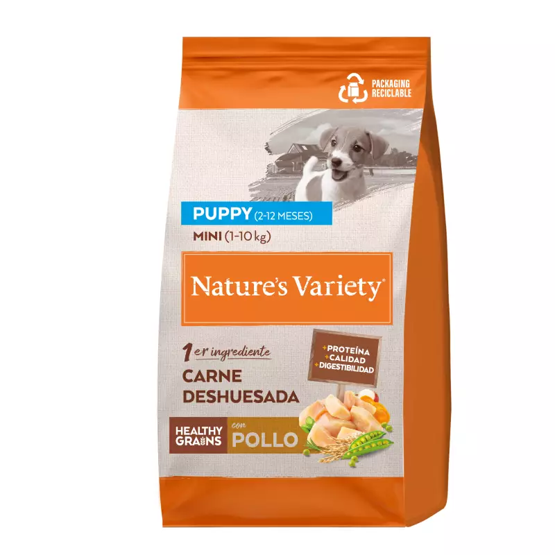 Pienso Nature's Variety Puppy Mini Healthy Grains Pollo