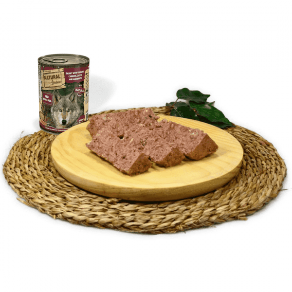 Comida húmeda Natural Greatness Conejo con Venado, Zanahorias, Aceitunas y Amaranto - Imagen 2