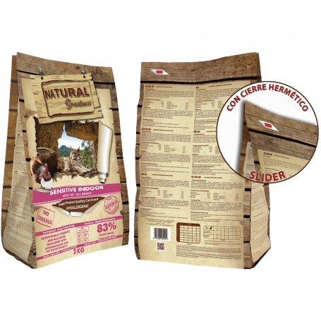 Pienso Natural Greatness Gato Sensitive Indoor - Imagen 2