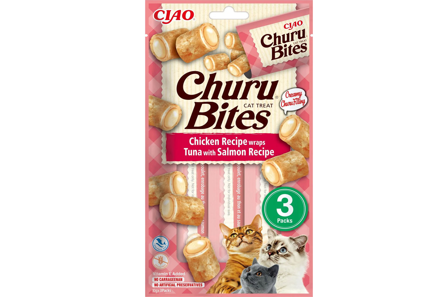 Churu Cat Bites Atún con Salmón