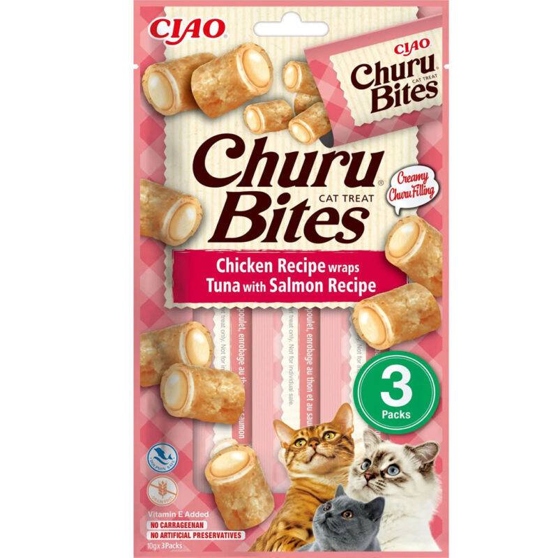 Churu Cat Bites Atún con Salmón