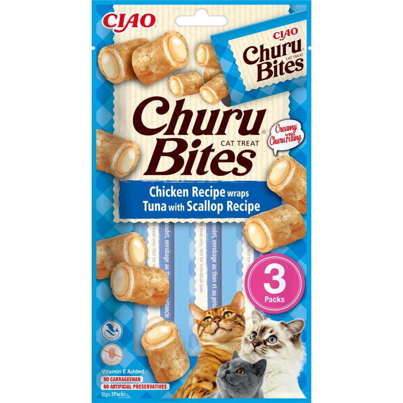 Churu Cat Bites Atún con Vieira
