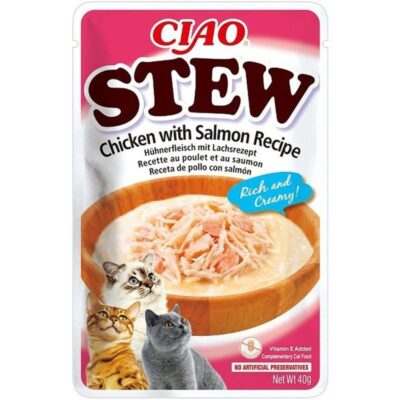 Churu Cat Guiso de Pollo con Salmón