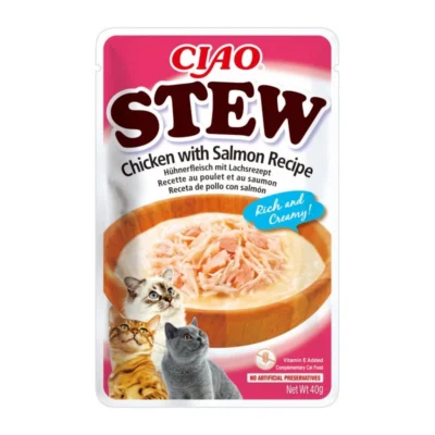 Churu Cat Guiso de Pollo con Salmón