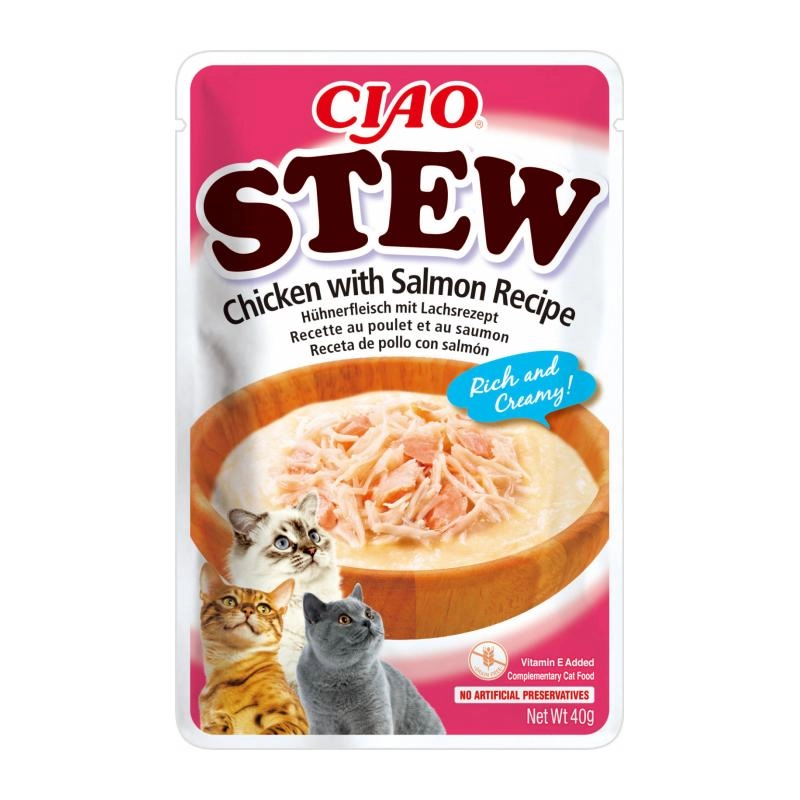 Churu Cat Guiso de Pollo con Salmón