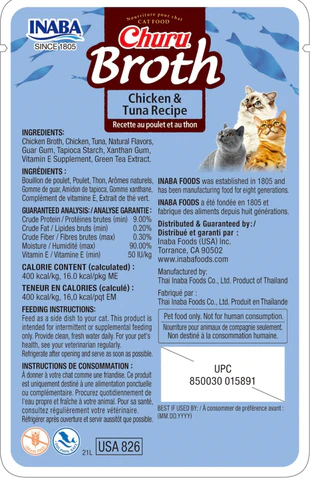 Churu Cat Caldo de Pollo con AtĂșn - Imagen 2