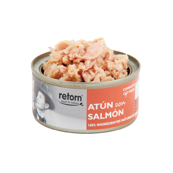Comida húmeda Retorn Gato Atún con Salmón - Imagen 2