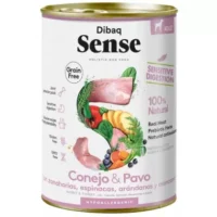 Comida húmeda Dibaq Sense Conejo & Pavo