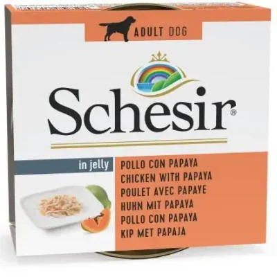 Comida húmeda Schesir Perro Pollo con Papaya