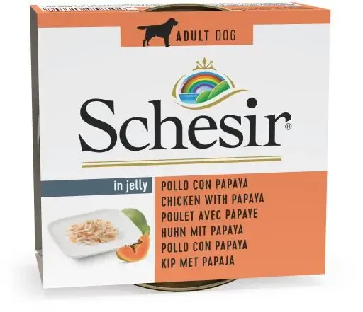 Comida húmeda Schesir Perro Pollo con Papaya