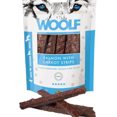 Tiras Woolf Salmón con Zanahoria