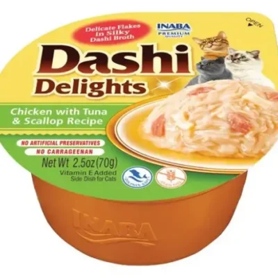 Churu Cat Dashi Pollo con Atún y Vieira