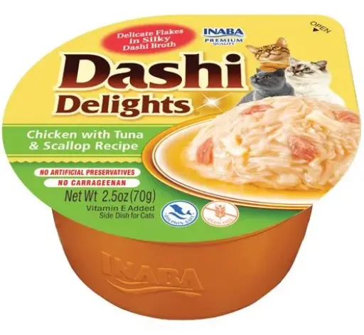 Churu Cat Dashi Pollo con Atún y Vieira