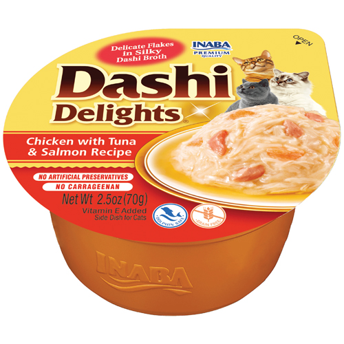 Churu Cat Dashi Delights Pollo con Atún y Salmón