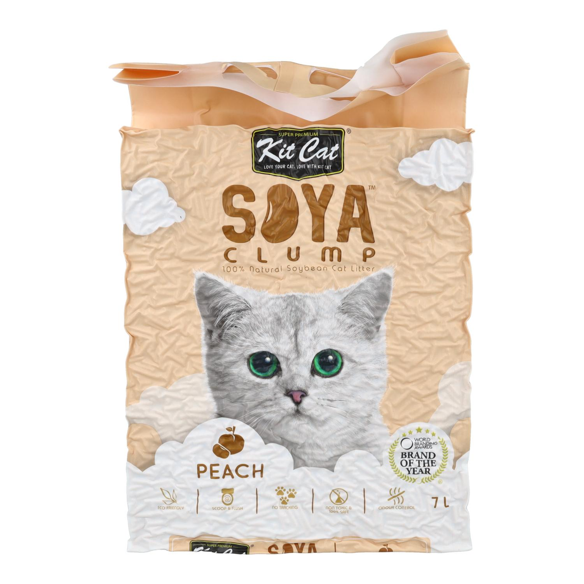 Arena de Soja BIO Kit Cat Melocotón