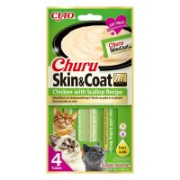 Churu Cat Skin & Coat Pollo con Vieira