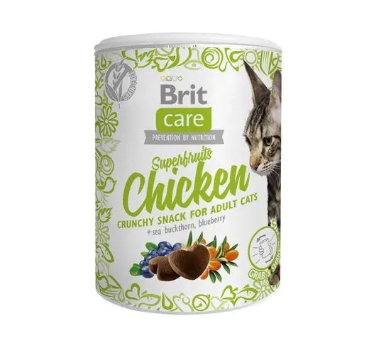 Snacks Brit Care Superfruits Pollo con Arándanos