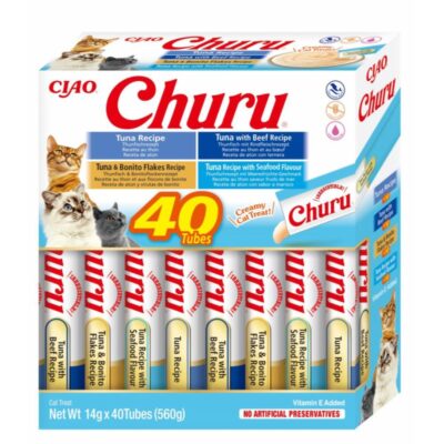Churu Cat Pack Variedades de Atún 40 Sticks