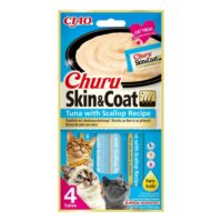 Churu Cat Skin & Coat Atún con Vieira