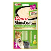 Churu Cat Skin & Coat Pollo con Vieira