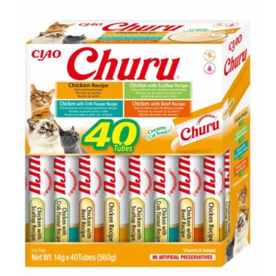 Churu Cat Pack Variedades de Pollo 40 Sticks