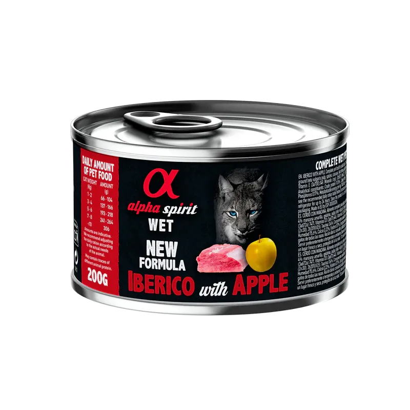 Comida Húmeda Alpha Spirit Cerdo con Manzana Amarilla