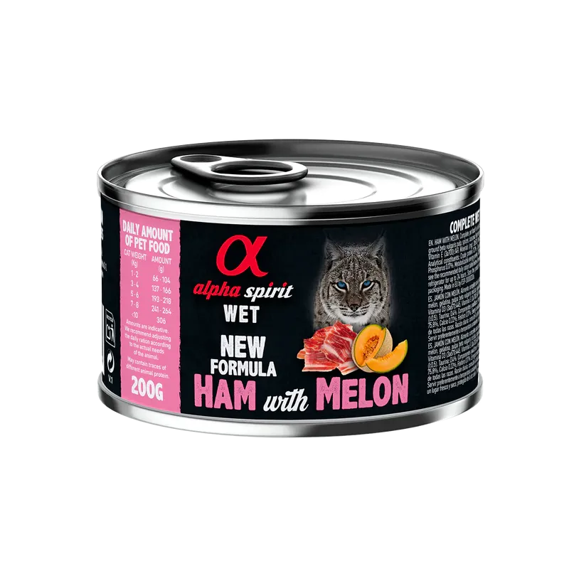 Comida Húmeda Alpha Spirit Jamón con Melón
