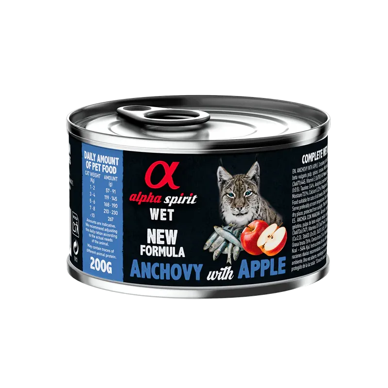 Comida Húmeda Alpha Spirit Boquerón con Manzana Roja
