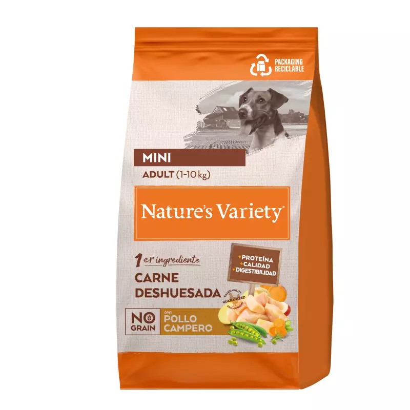 Pienso Nature's Variety Adulto Mini No Grain Pollo