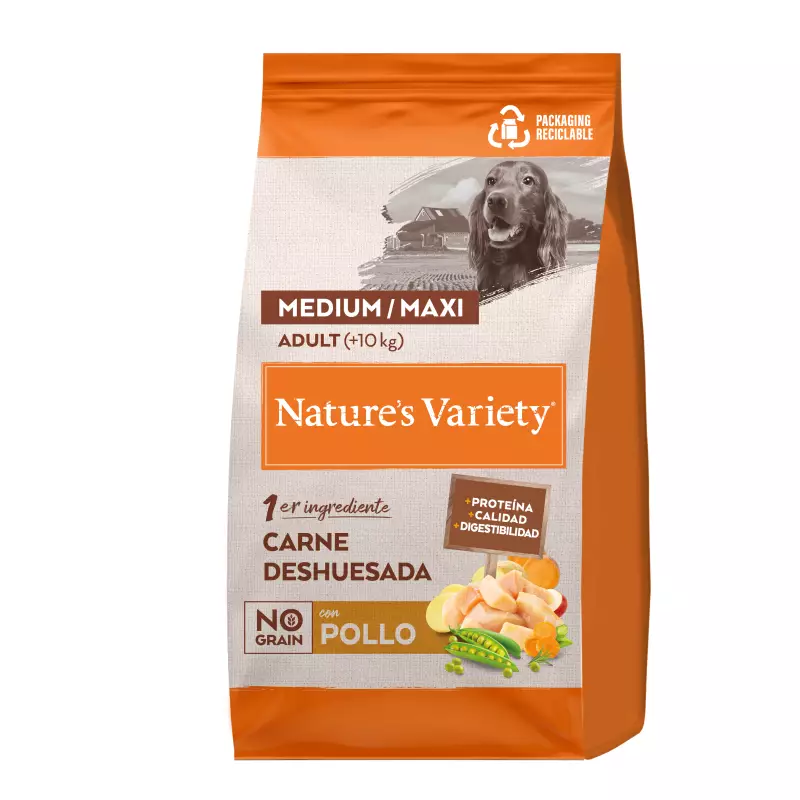 Pienso Nature's Variety Perro Adulto Medium/Maxi No Grain Pollo