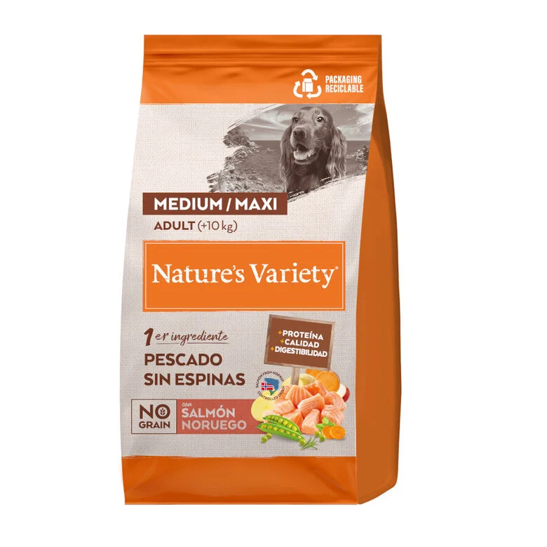 Pienso Nature's Variety Perro Adulto Medium/Maxi No Grain Salmón