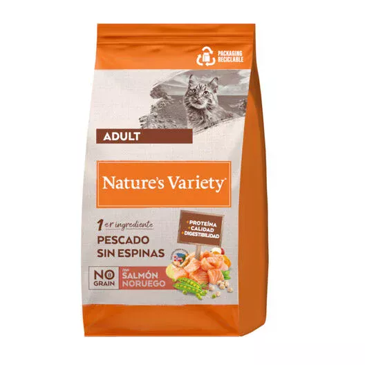 Pienso Nature's Variety Gato Adulto No Grain Salmón
