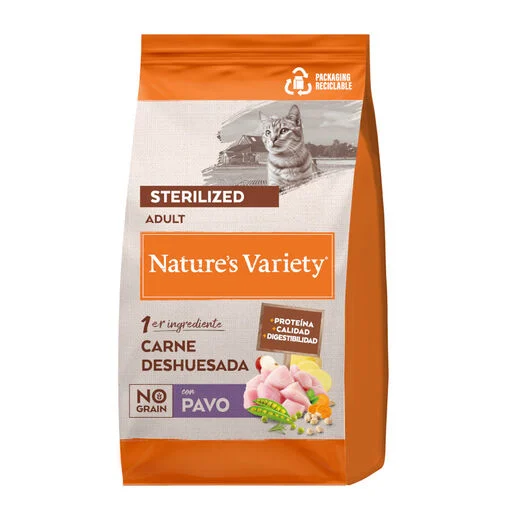 Pienso Nature's Variety Gato Adulto Esterilizado No Grain Pavo