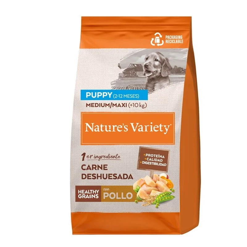 Pienso Nature's Variety Puppy Medium/Maxi Healthy Grains Pollo