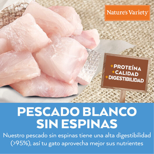 Pienso Nature's Variety Gato Adulto Esterilizado Healthy Grains Pescado Blanco - Imagen 2