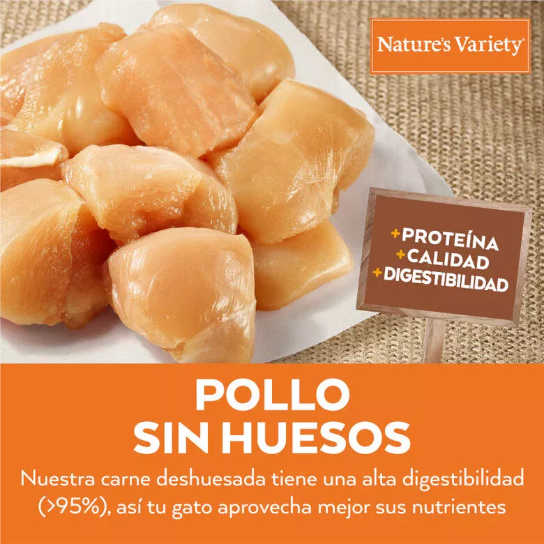 Pienso Nature's Variety Gato Adulto Esterilizado No Grain Pollo - Imagen 2