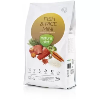 Pienso Natura Diet Perro Fish & Rice Mini