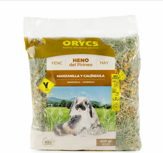 Heno MiniOrycs Manzanilla y Caléndula