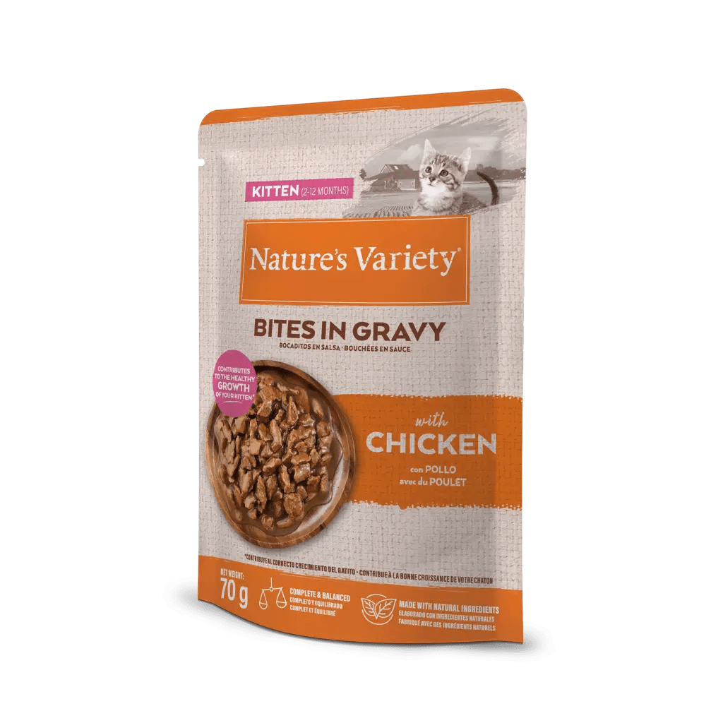 Bocaditos Nature's Variety Kitten Pollo en Salsa