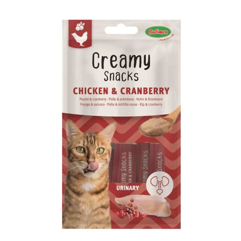 Creamy Snacks Gato Urinary Pollo & Arándanos