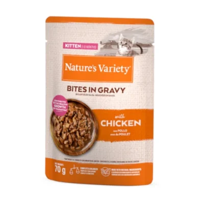 Bocaditos Nature's Variety Kitten Pollo en Salsa