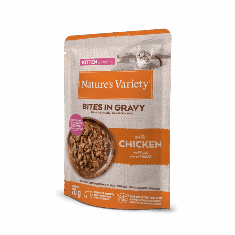 Bocaditos Nature's Variety Kitten Pollo en Salsa