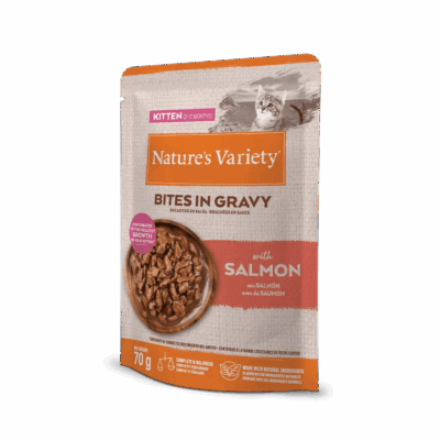 Bocaditos Nature's Variety Kitten Salmón en Salsa